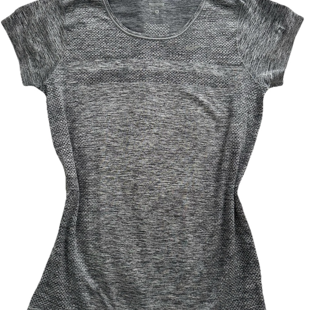 Nike Dri Fit Women's Heathered Gray Short Sleeve Tee Activewear size S